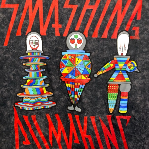 SMASHING PUMPKINS π 2019 Summer Tour Stonewash Band Tee L - Picture 7 of 8